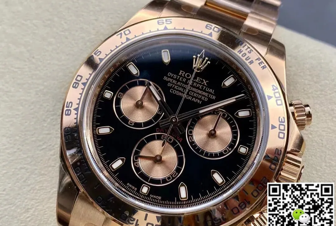 Rolex Cosmograph Daytona M116505-0008 Clean Factory 1:1 Best Edition Replica Watch Rose Gold Strap