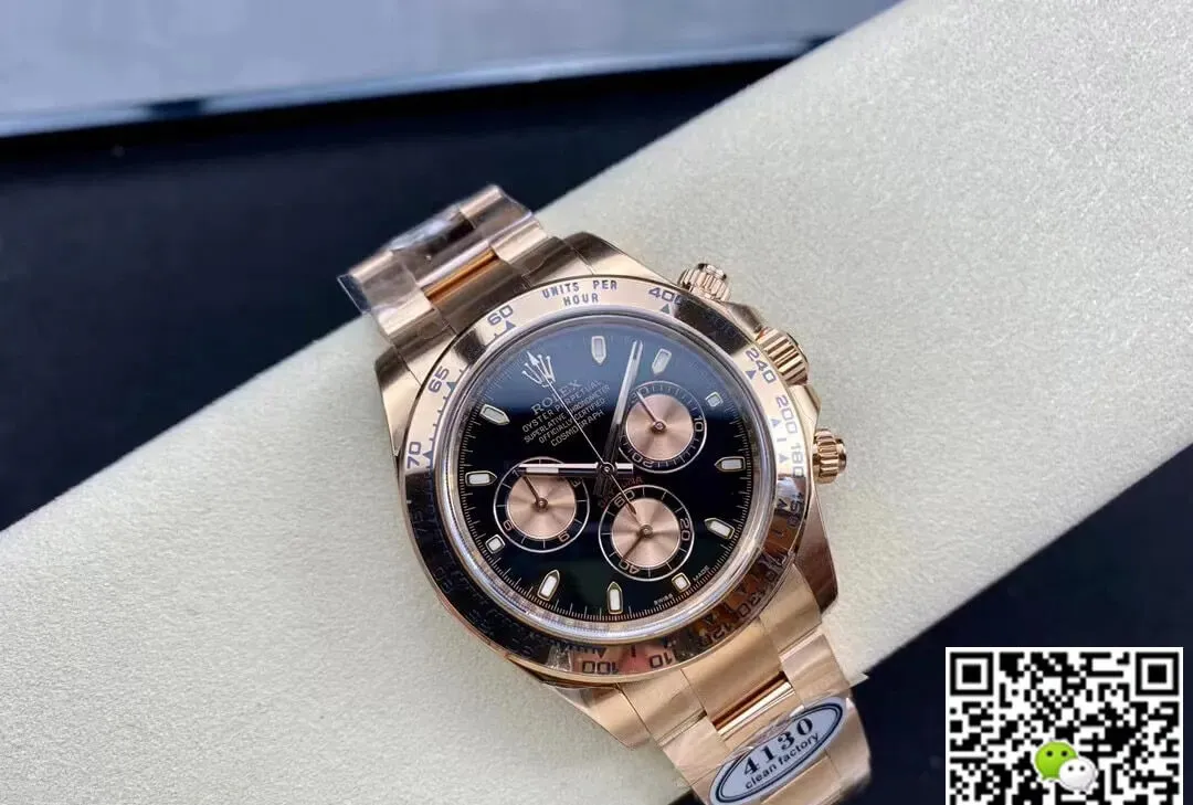 Rolex Cosmograph Daytona M116505-0008 Clean Factory 1:1 Best Edition Replica Watch Rose Gold Strap