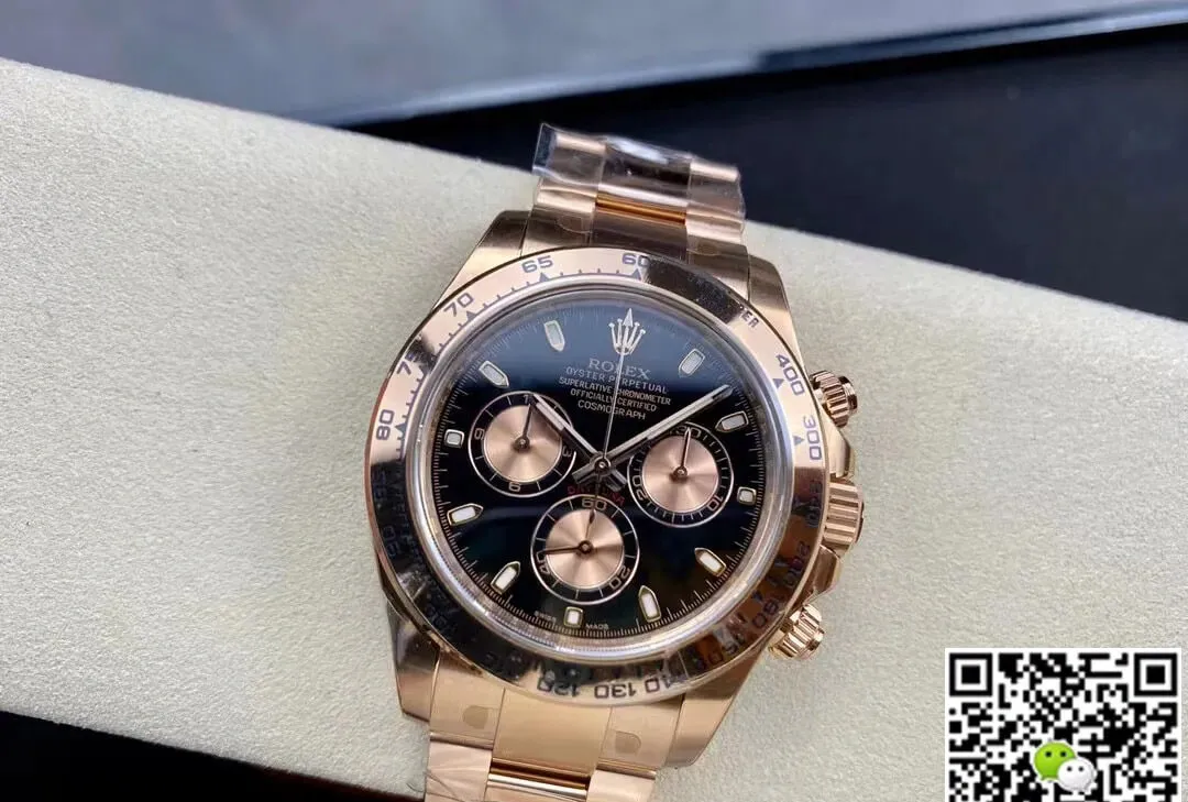 Rolex Cosmograph Daytona M116505-0008 Clean Factory 1:1 Best Edition Replica Watch Rose Gold Strap