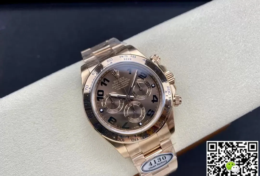 Rolex Cosmograph Daytona M116505-0011 Clean Factory 1:1 Best Edition Replica Watch Rose Gold Strap
