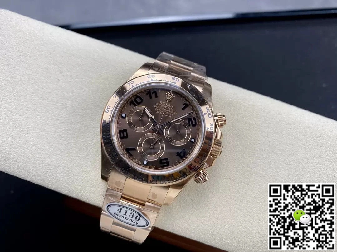 Rolex Cosmograph Daytona M116505-0011 Clean Factory 1:1 Best Edition Replica Watch Rose Gold Strap