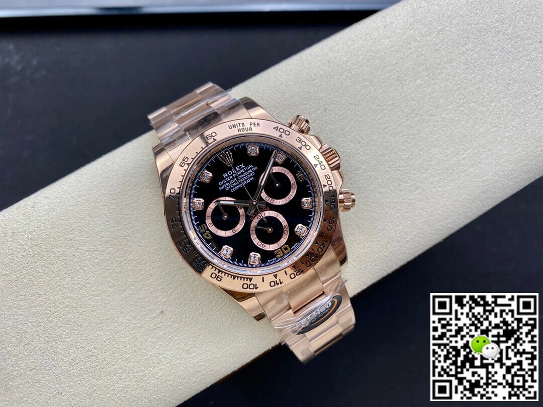Rolex Daytona M116505-0015 BT Factory 1:1 Best Edition Replica Watch Black Diamond Dial