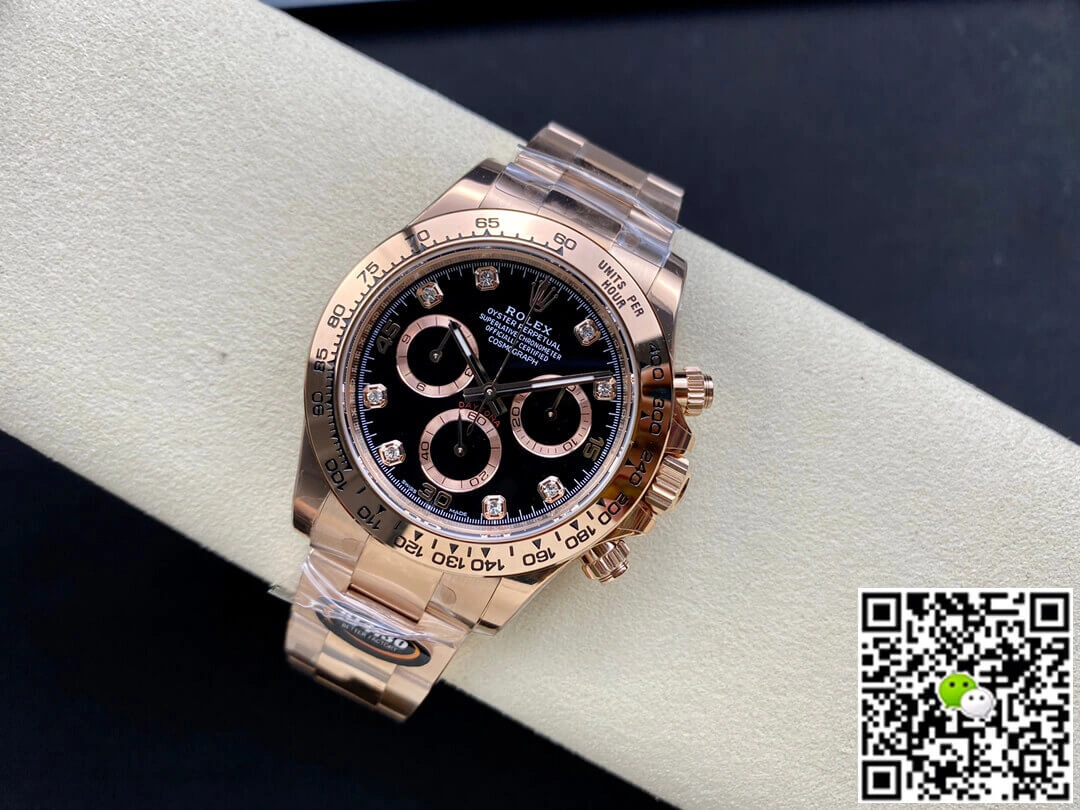 Rolex Daytona M116505-0015 BT Factory 1:1 Best Edition Replica Watch Black Diamond Dial