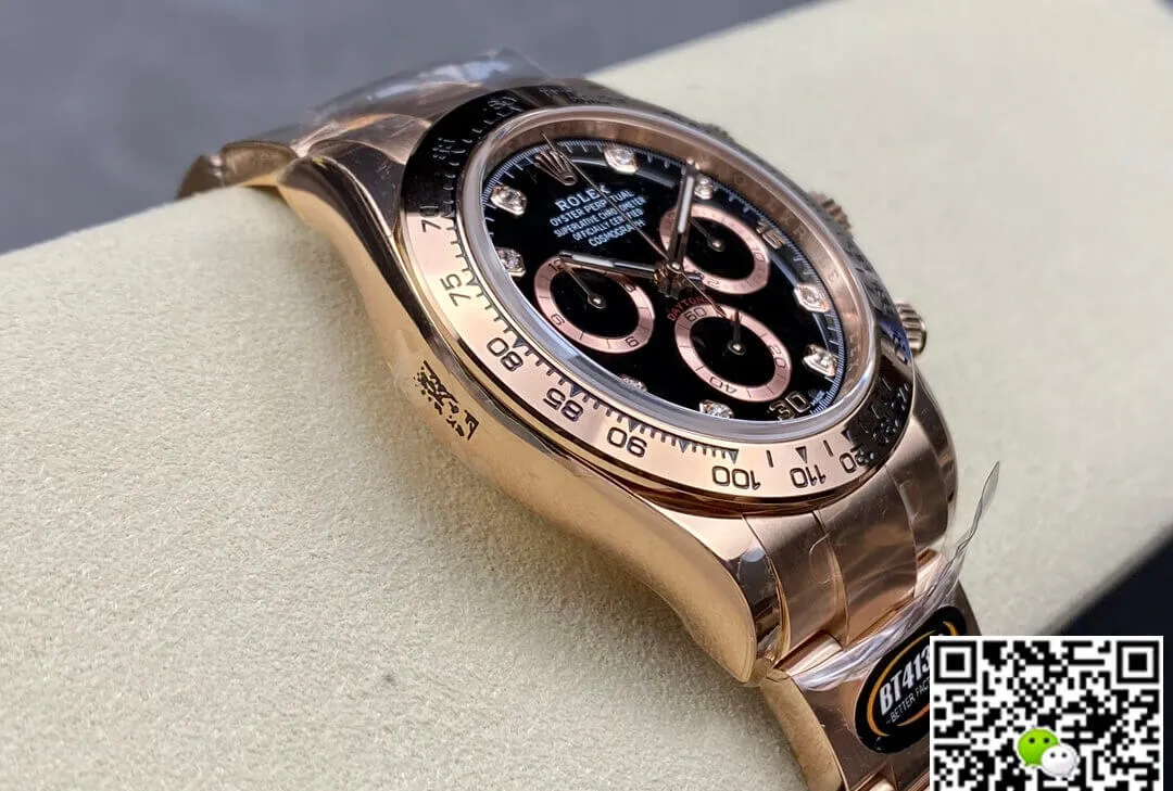 Rolex Daytona M116505-0015 BT Factory 1:1 Best Edition Replica Watch Black Diamond Dial