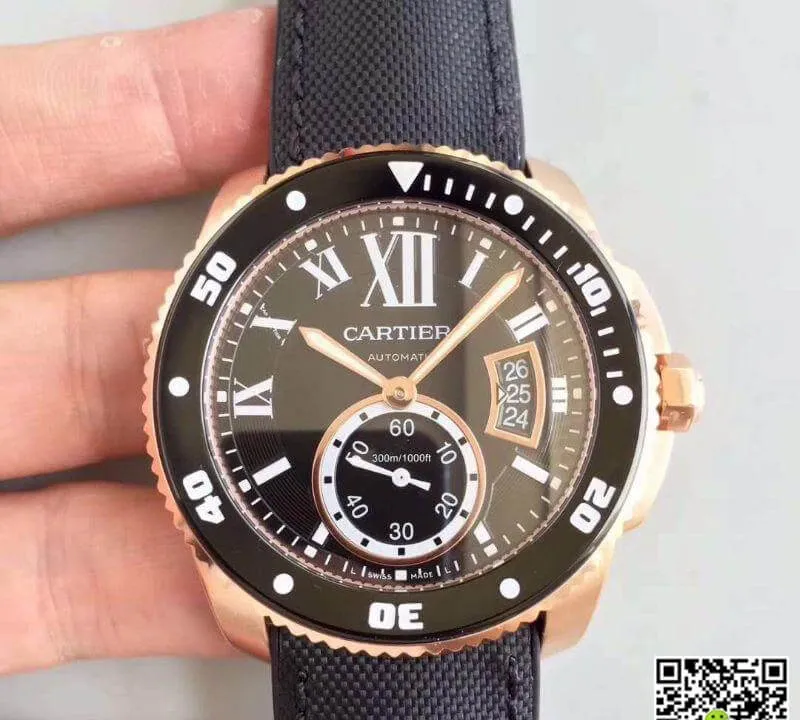 Calibre De Cartier Diver W7100052 JF Factory 1:1 Best Edition Replica Watch Swiss ETA9015