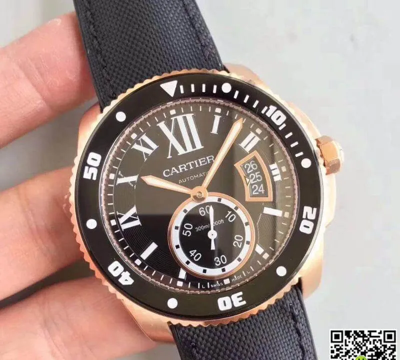 Calibre De Cartier Diver W7100052 JF Factory 1:1 Best Edition Replica Watch Swiss ETA9015
