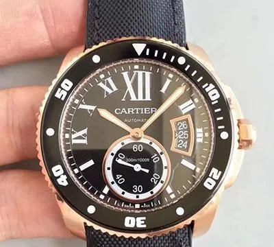 Calibre De Cartier Diver W7100052 JF Factory 1:1 Best Edition Replica Watch Swiss ETA9015
