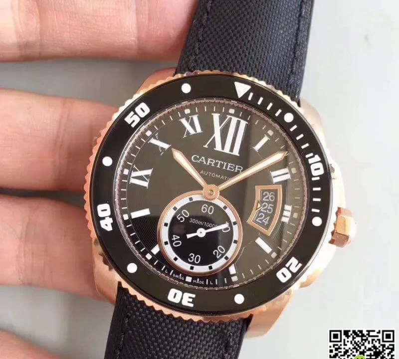 Calibre De Cartier Diver W7100052 JF Factory 1:1 Best Edition Replica Watch Swiss ETA9015