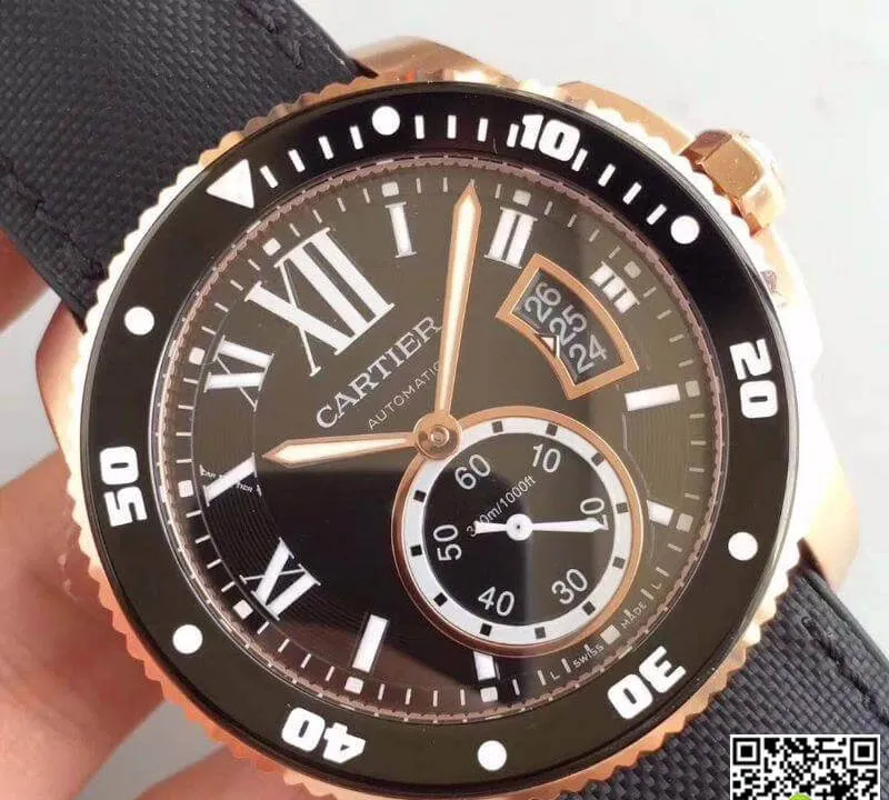 Calibre De Cartier Diver W7100052 JF Factory 1:1 Best Edition Replica Watch Swiss ETA9015