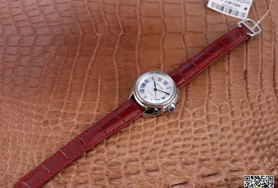 Cle De Cartier WSCL0017 V6 Factory 1:1 Best Edition Replica Watch Brown Leather Strap
