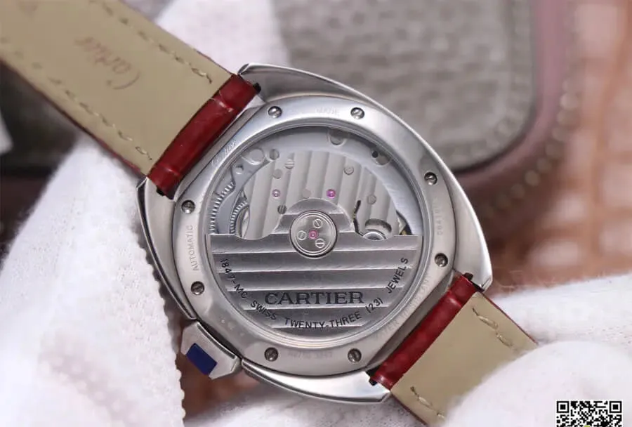 Cle De Cartier WSCL0017 V6 Factory 1:1 Best Edition Replica Watch Brown Leather Strap