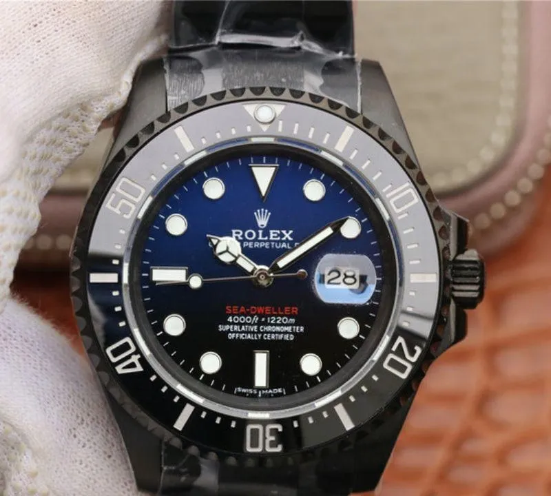 Rolex Deepsea Sea-Dweller 116660 1:1 Best Edition Replica Watch Swiss ETA2836 Black PVD
