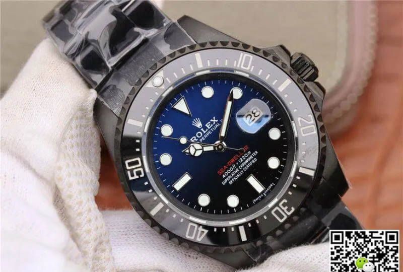 Rolex Deepsea Sea-Dweller 116660 1:1 Best Edition Replica Watch Swiss ETA2836 Black PVD