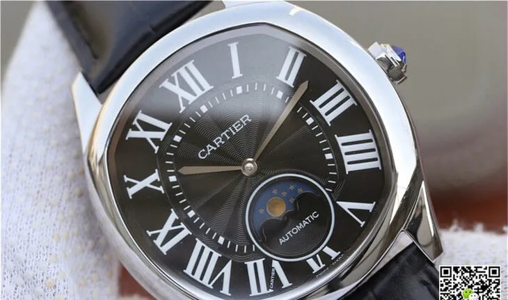 Drive De Cartier Moonphase WGNM0009 1:1 Best Edition Replica Watch Black Dial