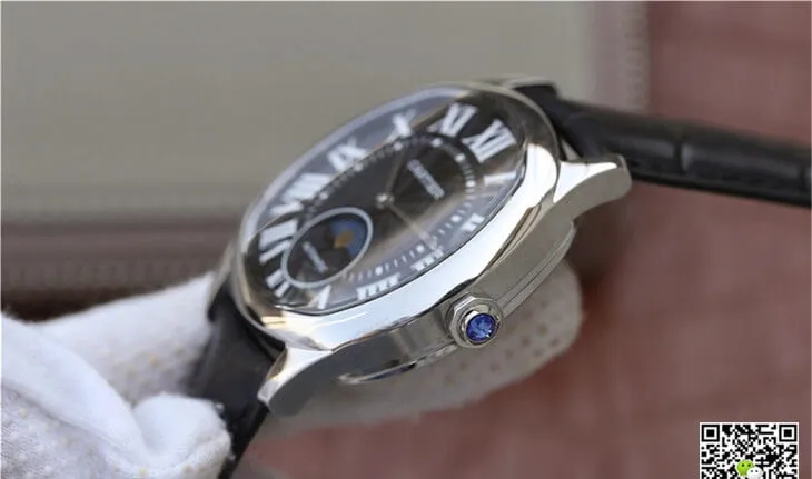 Drive De Cartier Moonphase WGNM0009 1:1 Best Edition Replica Watch Black Dial