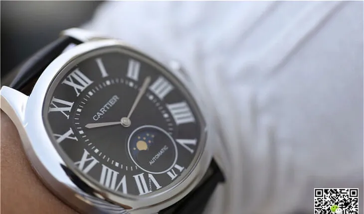 Drive De Cartier Moonphase WGNM0009 1:1 Best Edition Replica Watch Black Dial