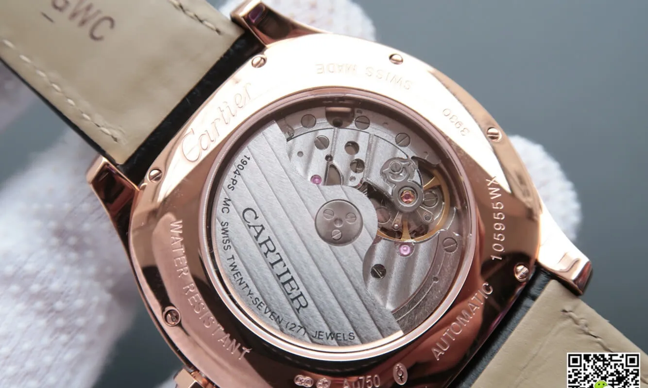Drive De Cartier WGNM0004 V6 Factory 1:1 Best Edition Replica Watch Leather Strap