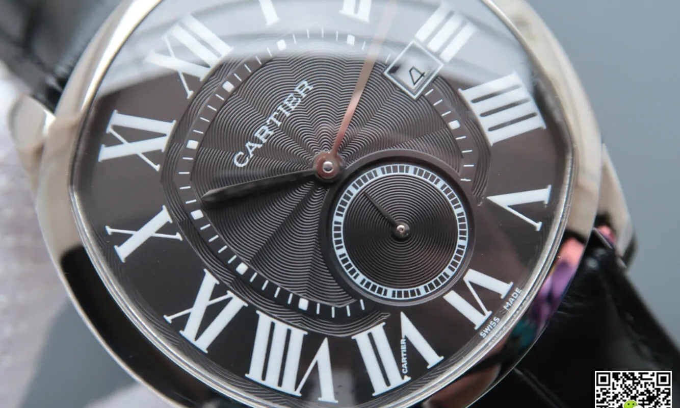 Drive De Cartier WSNM0009 V6 Factory 1:1 Best Edition Replica Watch Black Strap