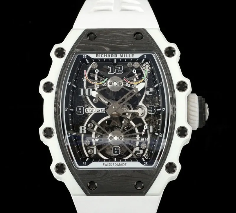 NEW Factory Richard Mille RM21-02 Carbon fiber case 1:1 Best Edition Replica Watch