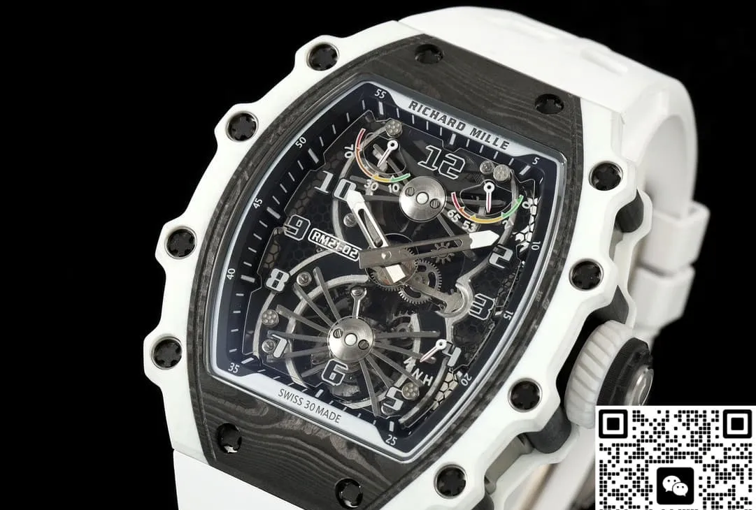 NEW Factory Richard Mille RM21-02 Carbon fiber case 1:1 Best Edition Replica Watch