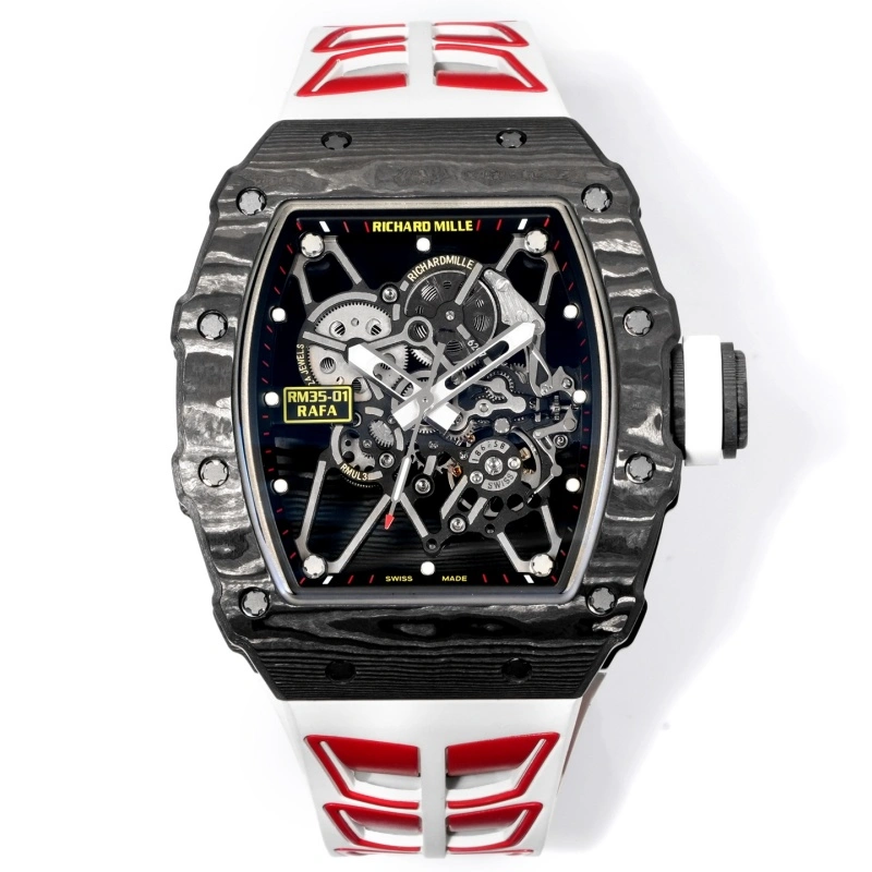 NEW Factory Richard Mille RM35-01 carbon fiber case 1:1 Best Edition Replica Watch