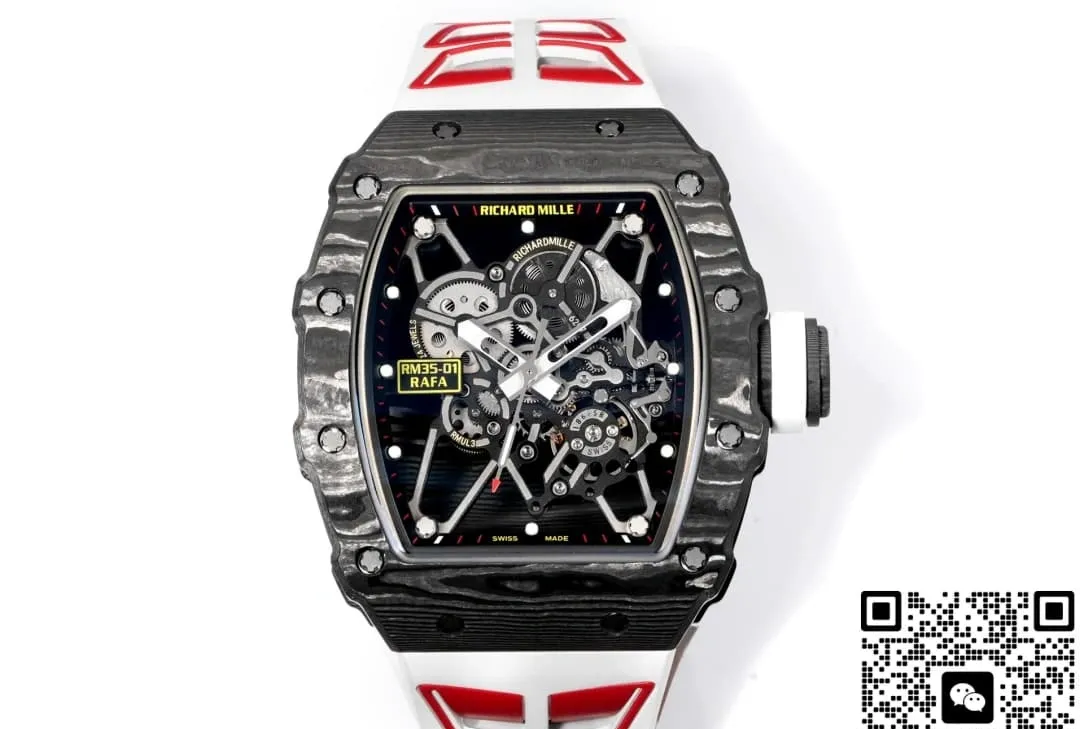 NEW Factory Richard Mille RM35-01 carbon fiber case 1:1 Best Edition Replica Watch