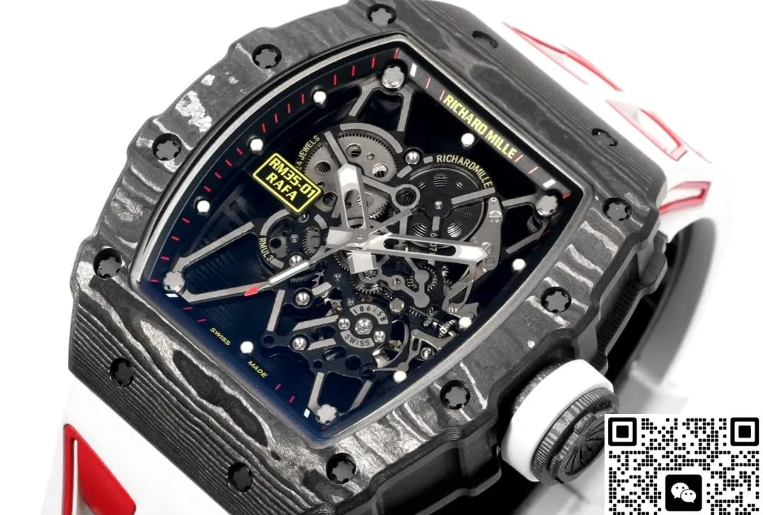 NEW Factory Richard Mille RM35-01 carbon fiber case 1:1 Best Edition Replica Watch