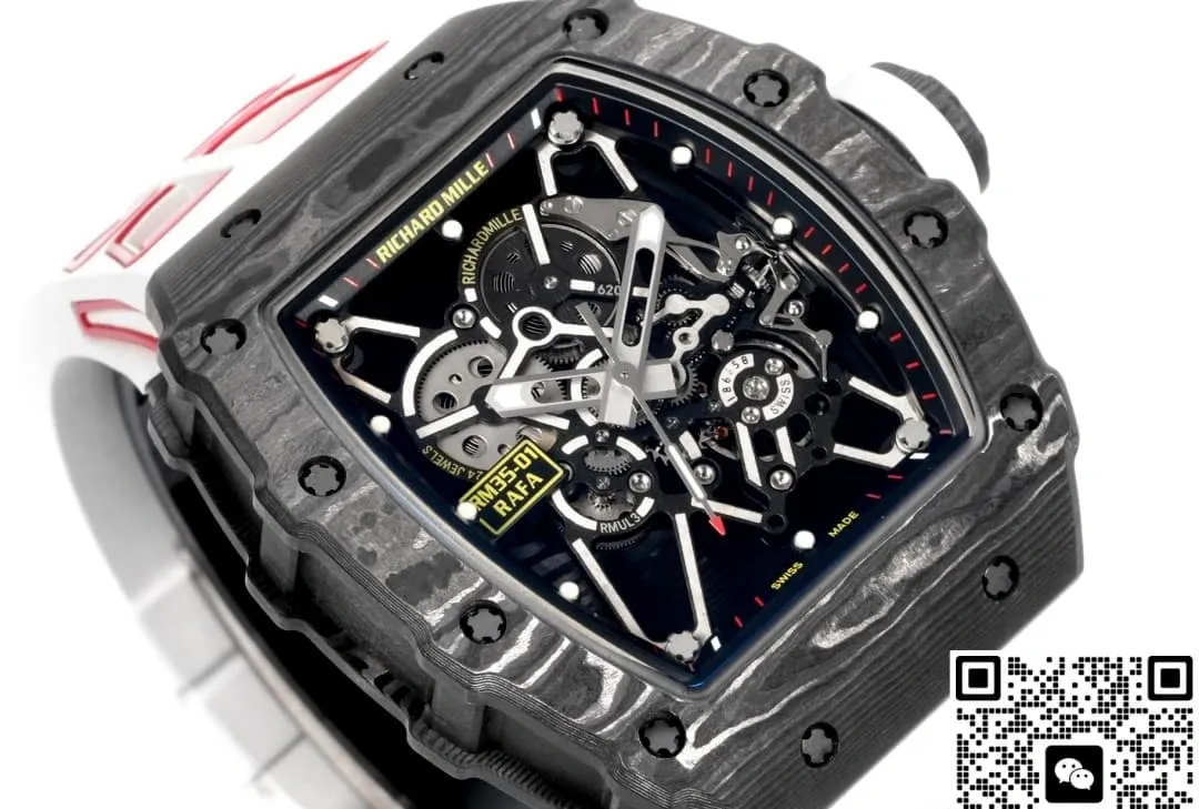 NEW Factory Richard Mille RM35-01 carbon fiber case 1:1 Best Edition Replica Watch