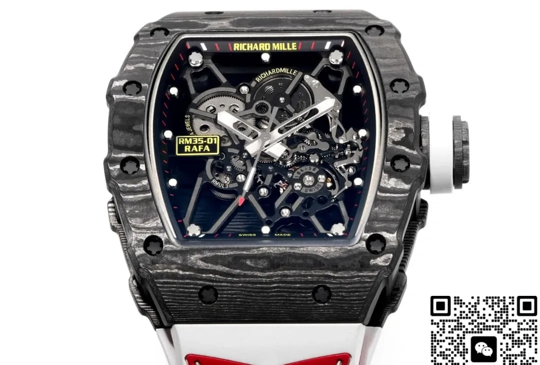 NEW Factory Richard Mille RM35-01 carbon fiber case 1:1 Best Edition Replica Watch