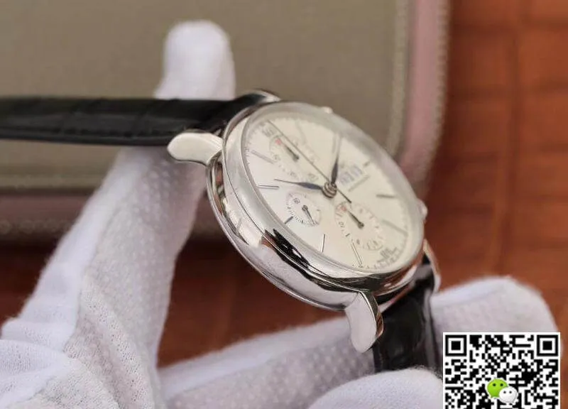 IWC Portofino Chronograph 42mm Multi-function IW391022 ZF Factory 1:1 Best Edition Replica Watch Swiss ETA7750 Silver Marker and Pointers