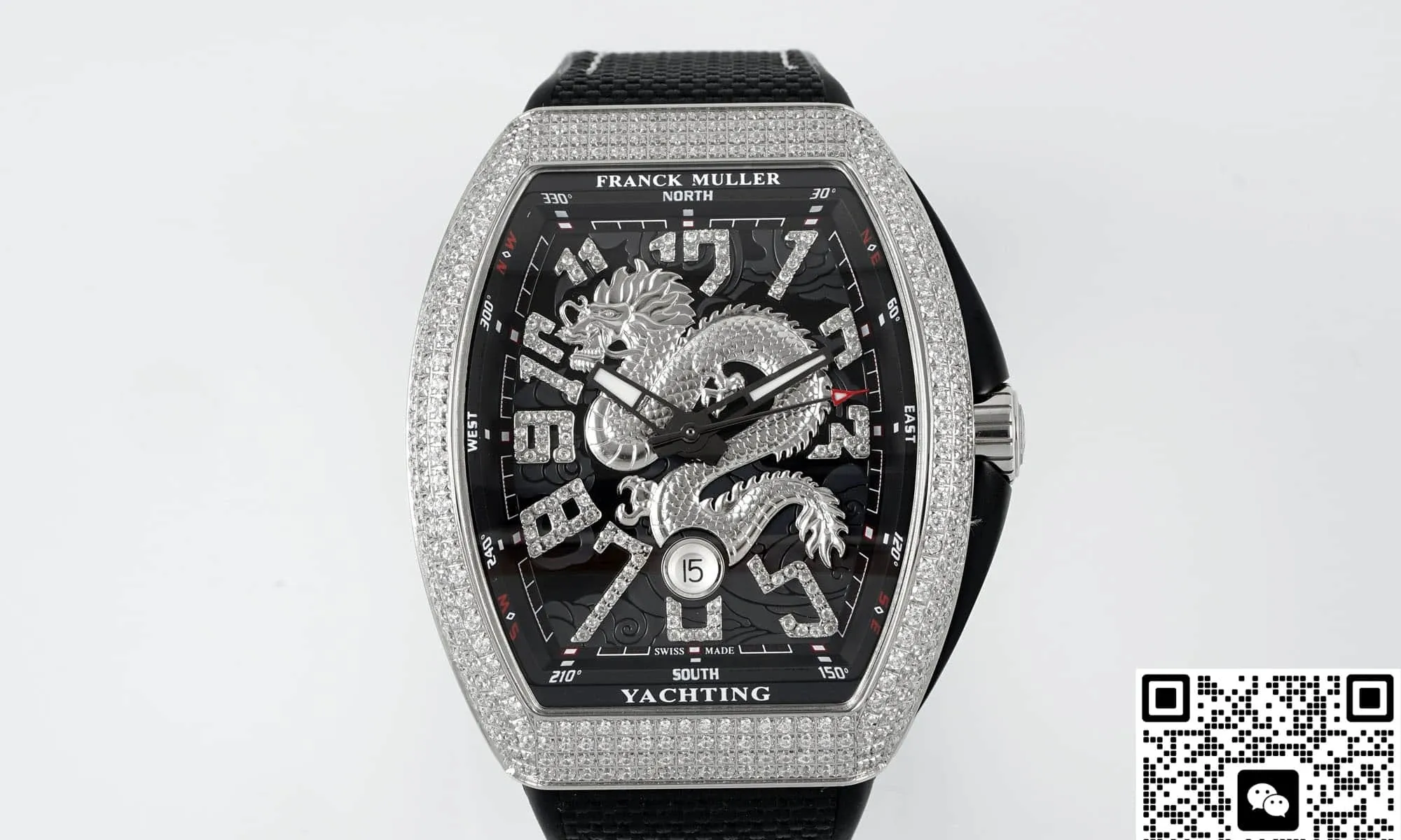 ABF Factory Franck Muller Vanguard diamond-set bezel 1:1 Best Edition Replica Watch