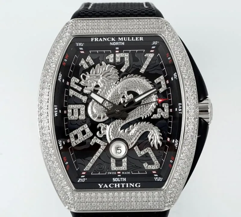 ABF Factory Franck Muller Vanguard diamond-set bezel 1:1 Best Edition Replica Watch