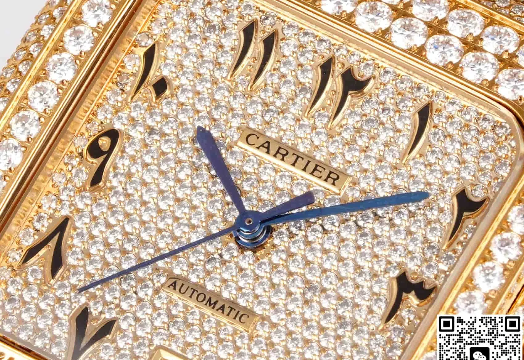 F4 Factory Cartier Santos Date display 1:1 Best Edition Replica Watch