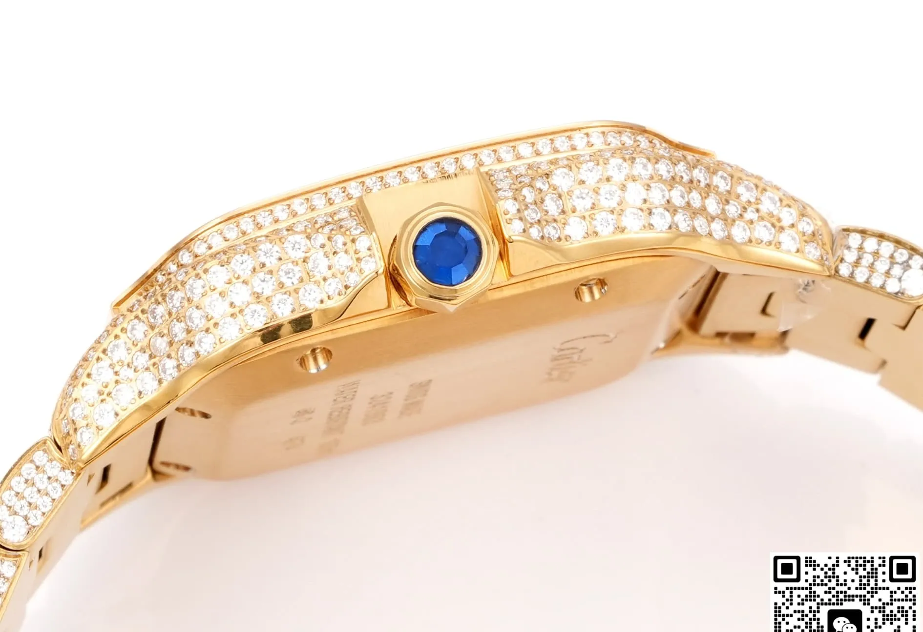 F4 Factory Cartier Santos Date display 1:1 Best Edition Replica Watch