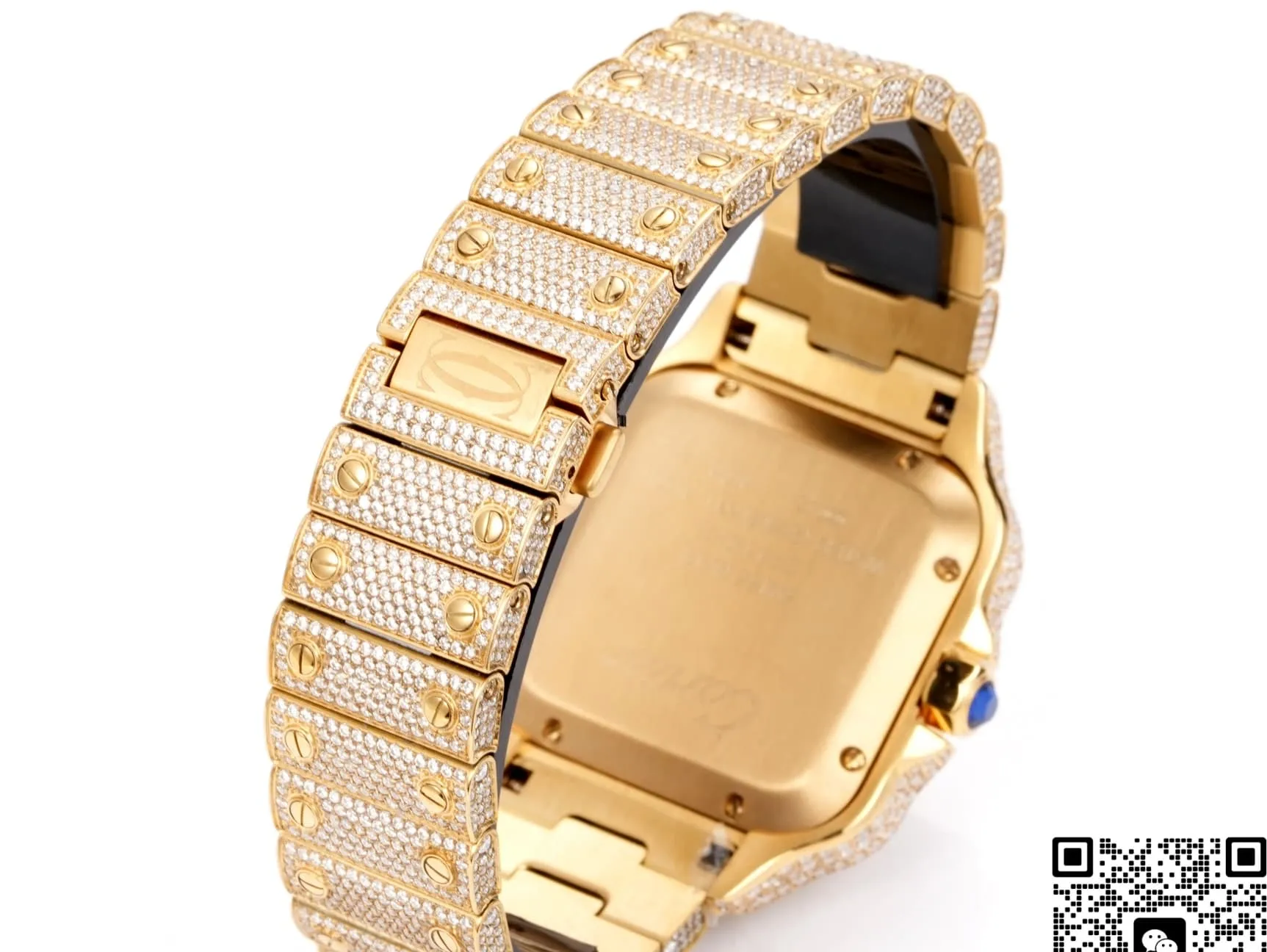 F4 Factory Cartier Santos Date display 1:1 Best Edition Replica Watch