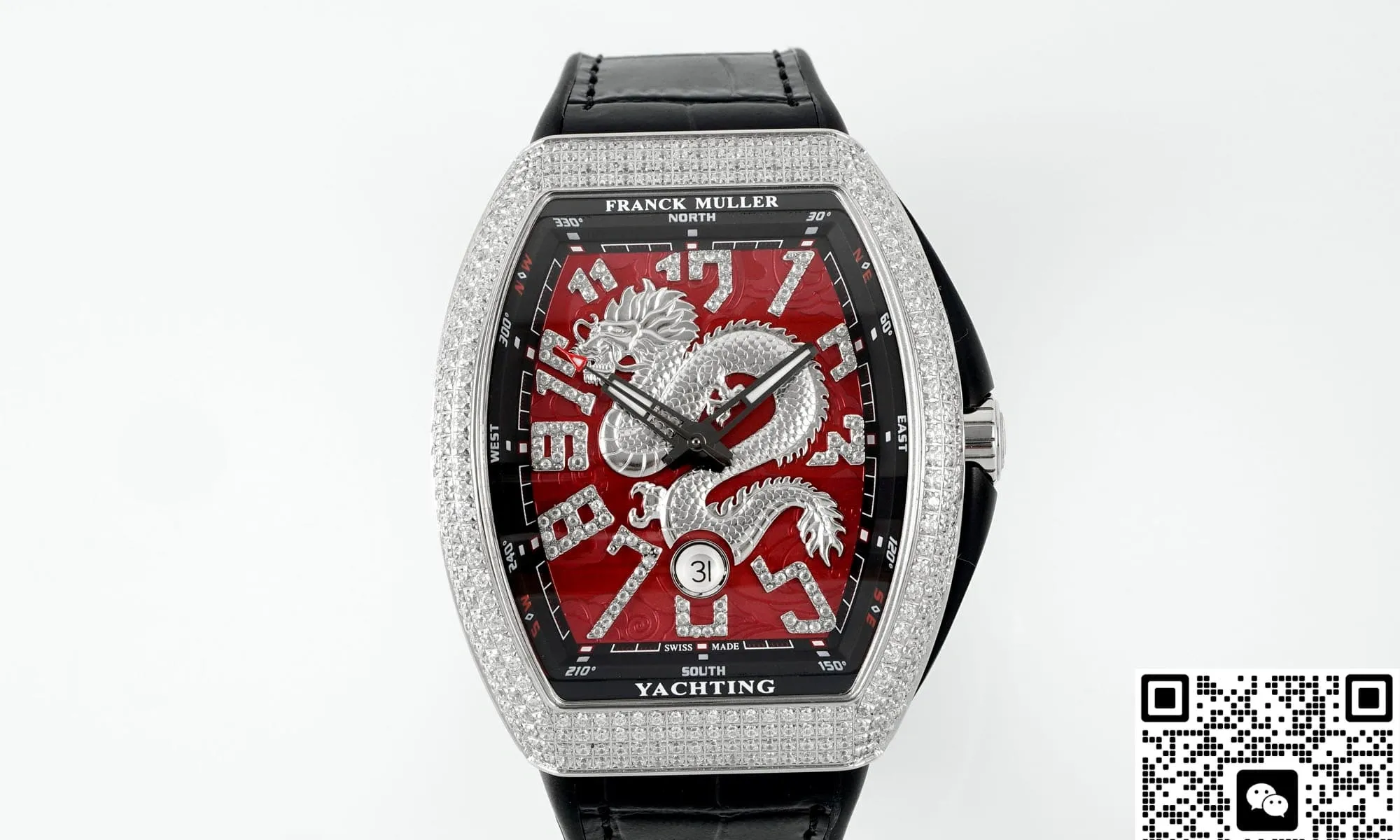 ABF Factory Franck Muller Vanguard Dragon pattern dial 1:1 Best Edition Replica Watch