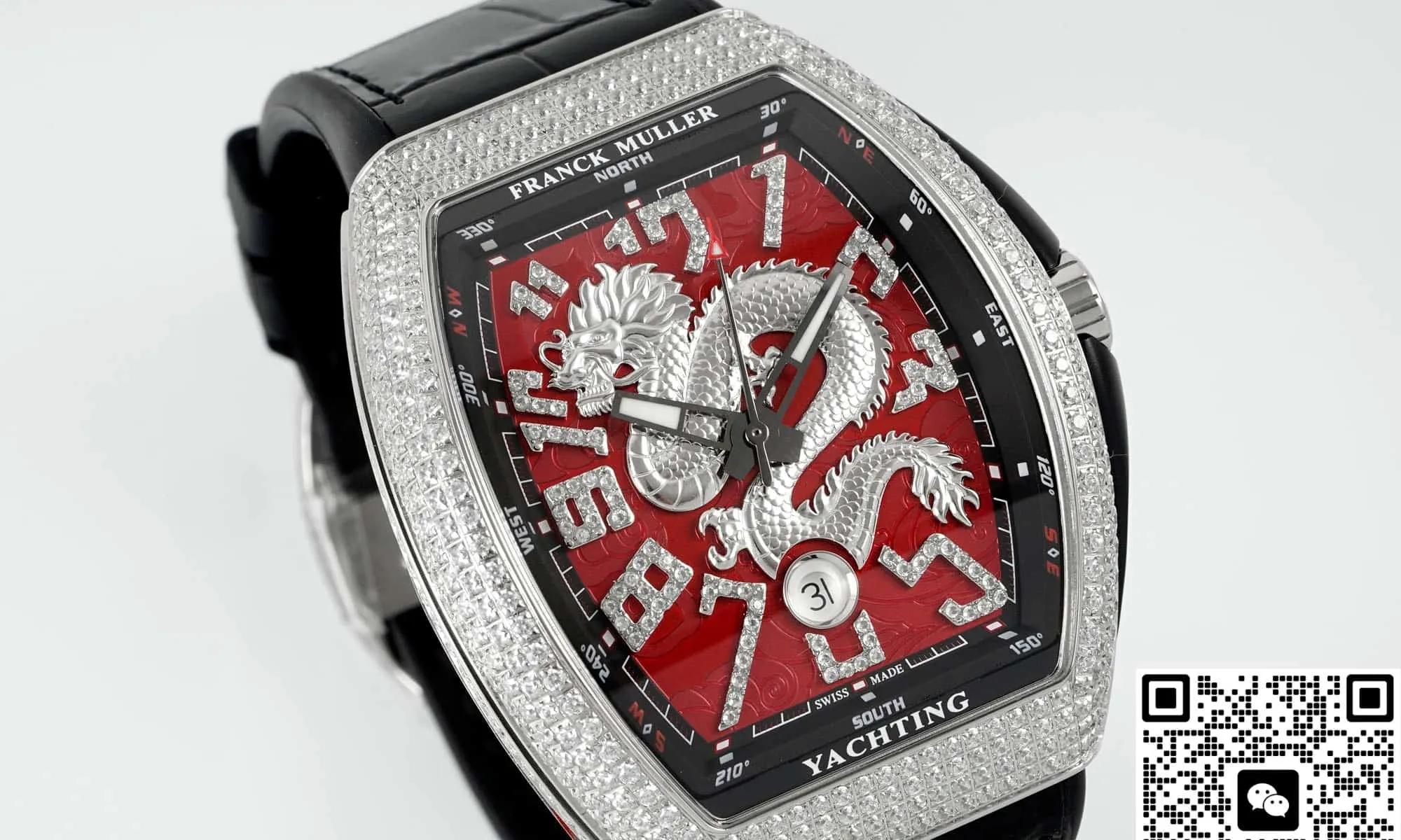 ABF Factory Franck Muller Vanguard Dragon pattern dial 1:1 Best Edition Replica Watch