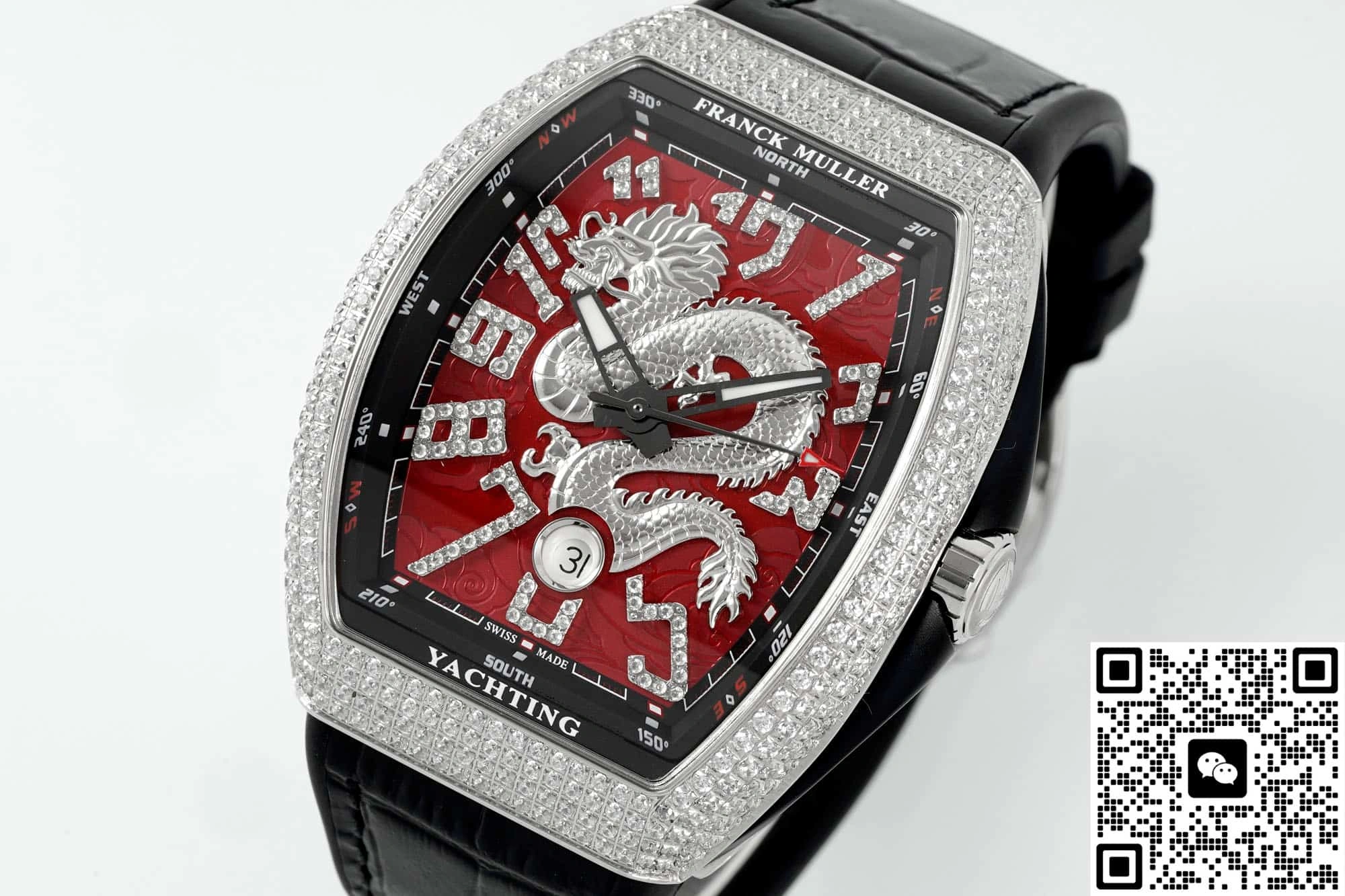 ABF Factory Franck Muller Vanguard Dragon pattern dial 1:1 Best Edition Replica Watch