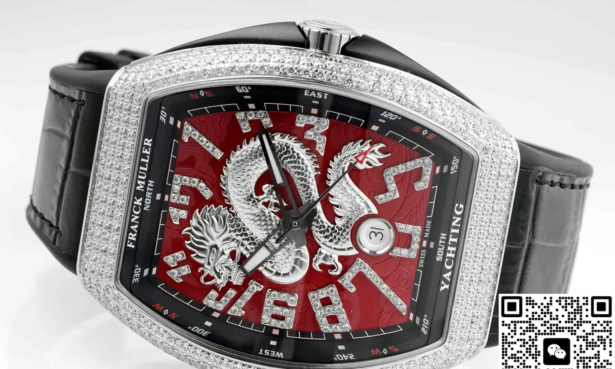 ABF Factory Franck Muller Vanguard Dragon pattern dial 1:1 Best Edition Replica Watch