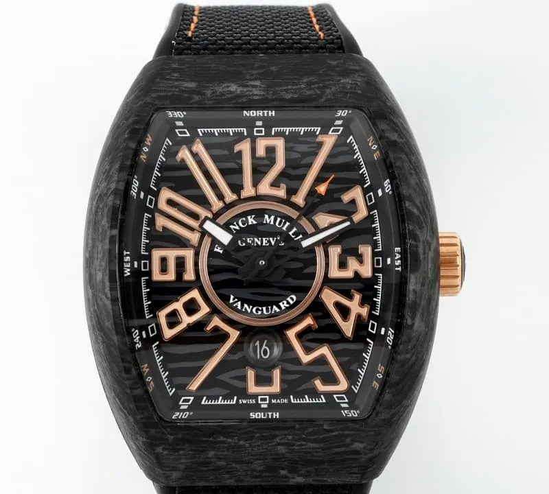 ABF Factory Franck Muller Vanguard Yellow hour markers 1:1 Best Edition Replica Watch