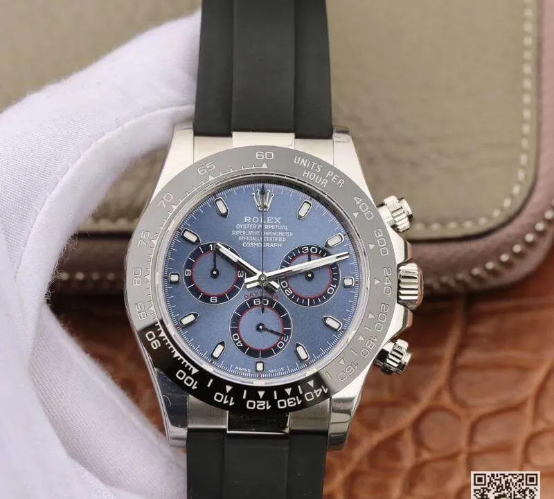 Rolex Daytona Cosmograph 116519 Noob Factory Mechanical Watches 1:1 Best Edition Replica Watch Swiss ETA4130 Grey Dial