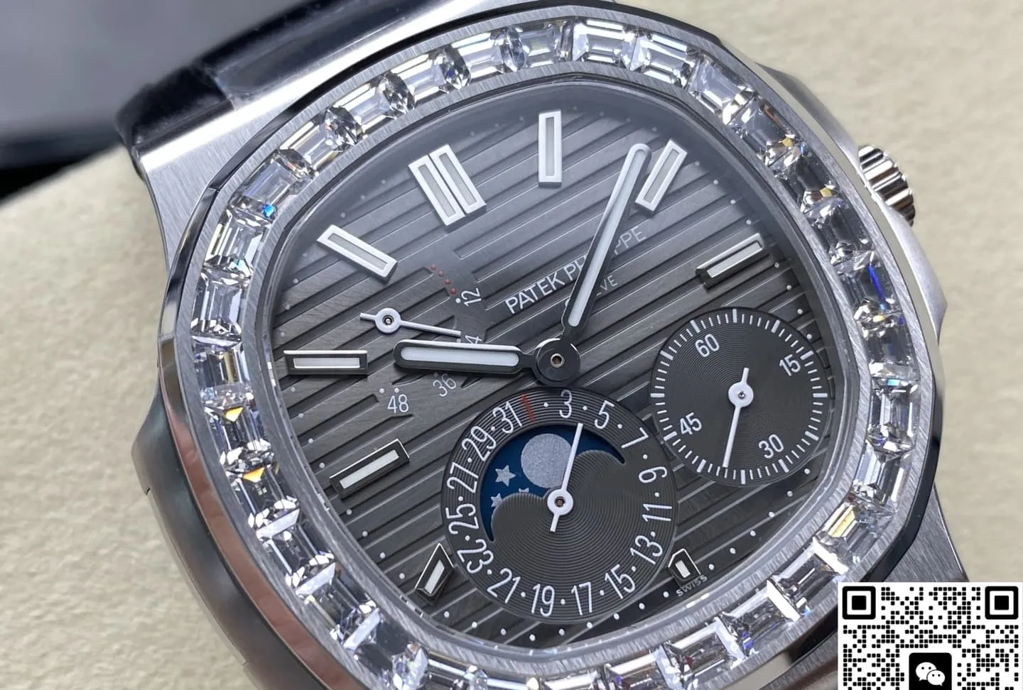 PPF Factory Patek Philippe Nautilus 5712 Diamond bezel 1:1 Best Edition Replica Watch