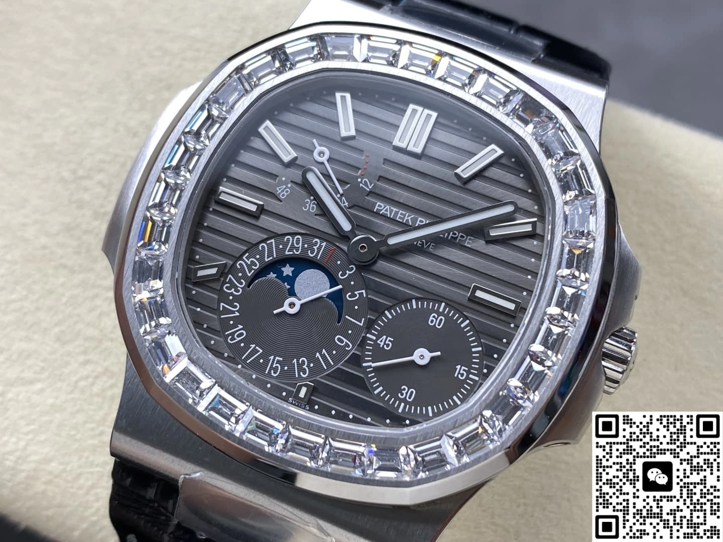 PPF Factory Patek Philippe Nautilus 5712 Diamond bezel 1:1 Best Edition Replica Watch
