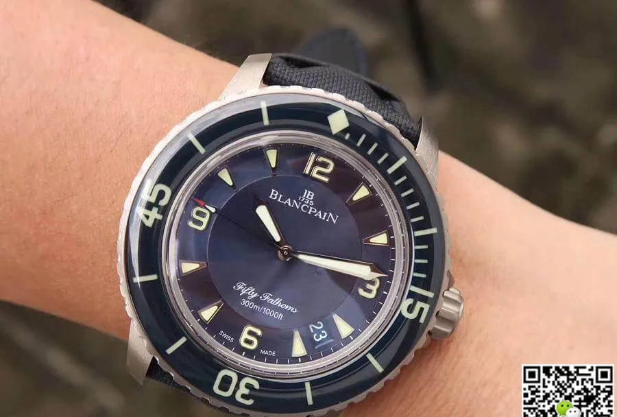 Blancpain Fifty Fathoms 5015-12B40-O52A ZF Factory 1:1 Best Edition Replica Watch Swiss ETA2836-2