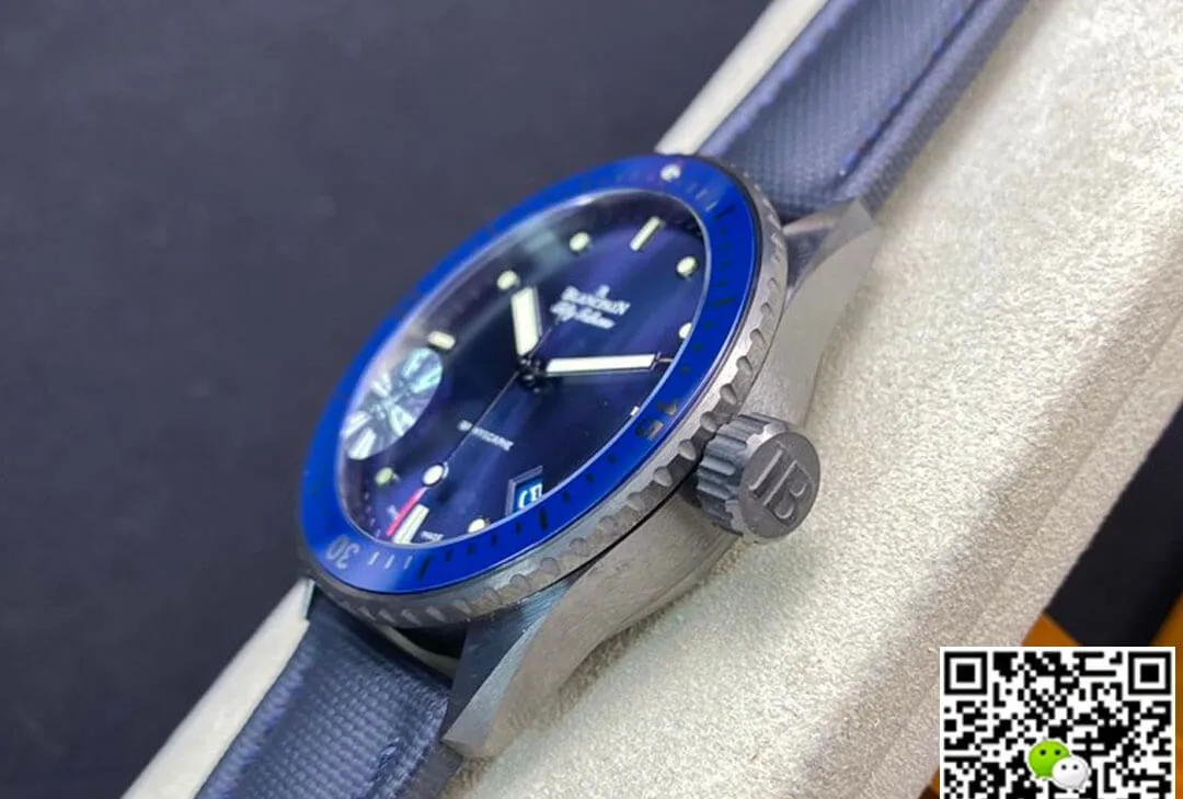 Blancpain Fifty Fathoms 5000-0240-O52A GF Factory 1:1 Best Edition Replica Watch Blue Strap