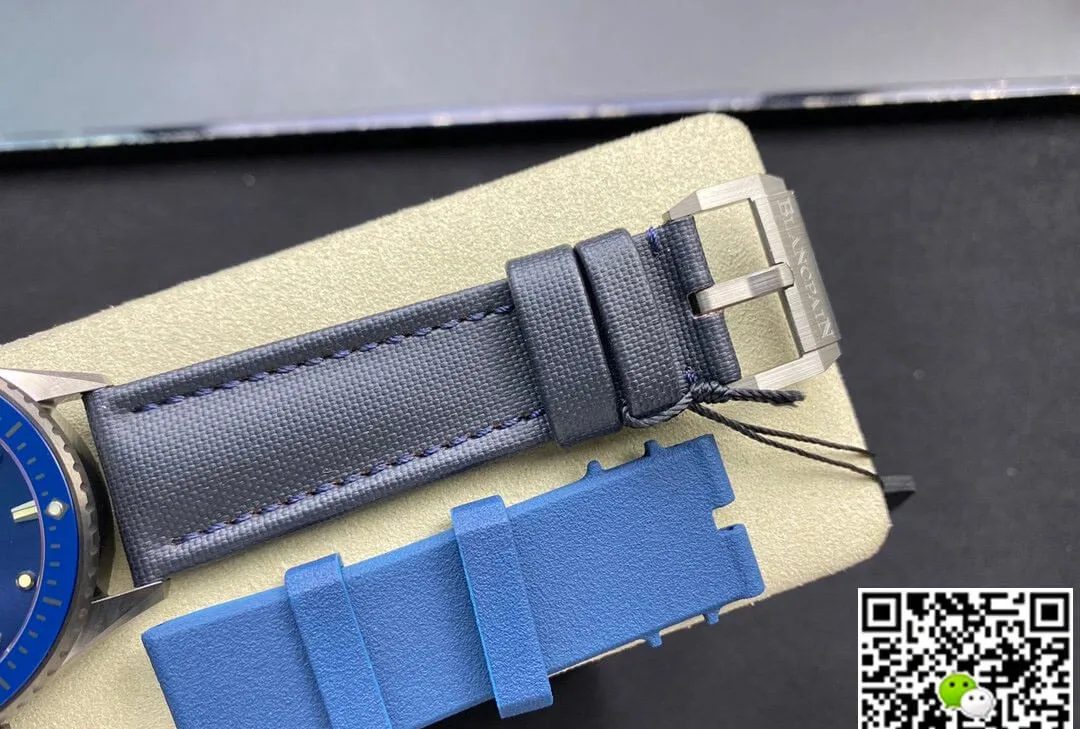 Blancpain Fifty Fathoms 5000-0240-O52A GF Factory 1:1 Best Edition Replica Watch Blue Strap