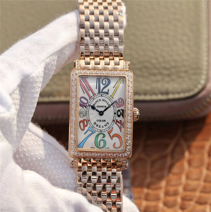 Franck Muller LONG ISLAND 952 Ladies ABF Factory 1:1 Best Edition Replica Watch Gold Diamond Bezel
