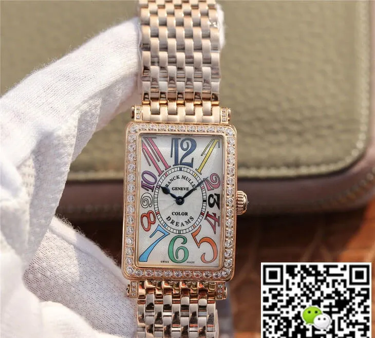 Franck Muller LONG ISLAND 952 Ladies ABF Factory 1:1 Best Edition Replica Watch Gold Diamond Bezel