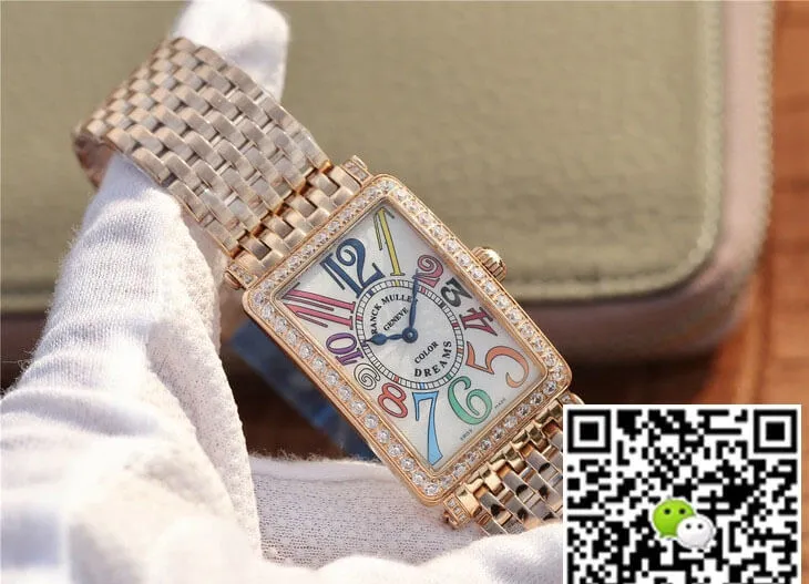 Franck Muller LONG ISLAND 952 Ladies ABF Factory 1:1 Best Edition Replica Watch Gold Diamond Bezel