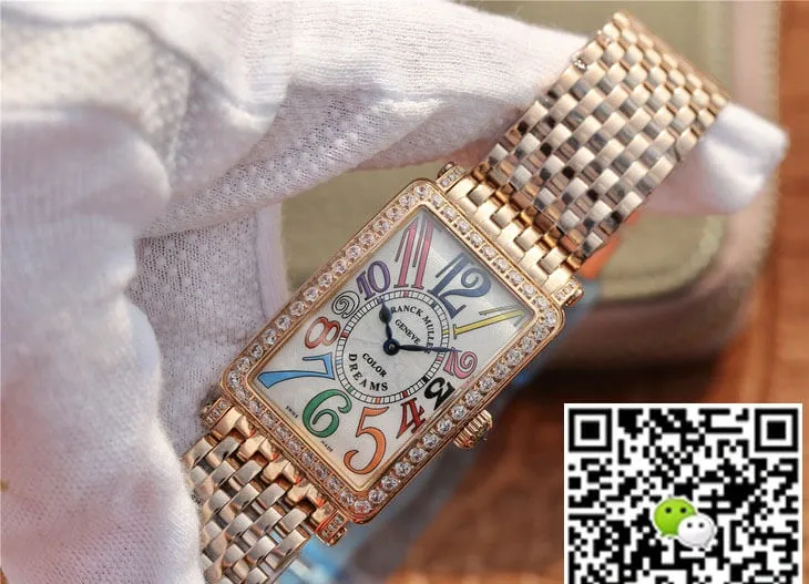 Franck Muller LONG ISLAND 952 Ladies ABF Factory 1:1 Best Edition Replica Watch Gold Diamond Bezel